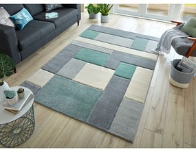 Covor Flair Rugs Cosmos, 160 x 230 cm, verde - gri