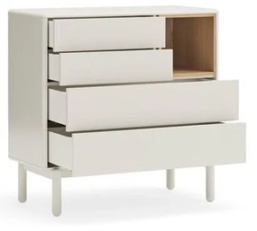 Comodă crem 90x90x40 cm Corvo – Teulat