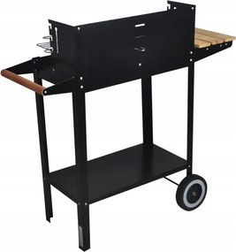 Grătar mare de grădină cu roți