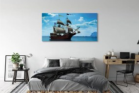 Tablouri canvas Norii navei cer mare