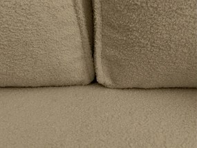 Canapea extensibila de colt SMART BOUCLE, bej inchis, reversibila, 232x143 cm