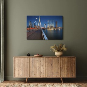 Tablou - Amurg în Rotterdam, Olanda (90x60 cm)