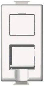 Priza internet RJ45 cat 5E, 1 modul, alb, Bticino Matix