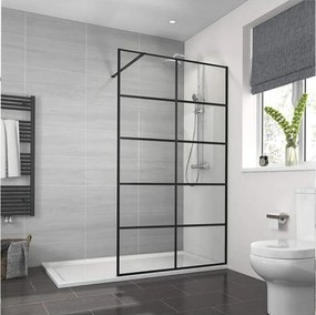 Panou de dus Calani Soleo 90 cm negru