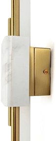Aplica de perete LED design modern Marble, alb