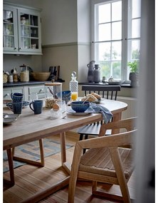 Scaun de dining în culoare naturală din lemn de arbore de cauciuc Serrone – Bloomingville