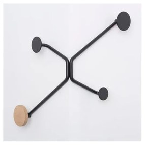 Cuier de perete Gazzda Hook, colț exterior, negru