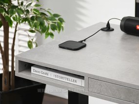 Masă PC Osto 120 (beton + alb). 1109822