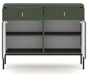 Comodă SUE verde/neagră