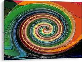 Tablou abstract - spirala colorata (70x50 cm)