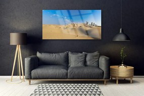 Tablouri acrilice Desert Peisaj Galben Albastru