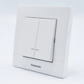 Comutator cu led Karre Plus Panasonic, ST, alb