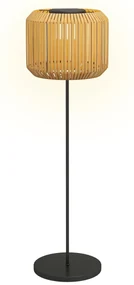 Outsunny Lampă Solară de Grădină cu Iluminare LED și Aprindere Automată, Ø34x130 cm, Galben | Aosom Romania