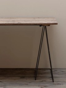 Masa de birou, din lemn reciclat, aspect vintage, Sutton