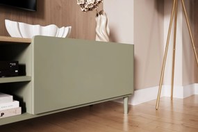 Comodă TV Elivo 220 cm pe picioare - eucalipt / stejar baltic dune