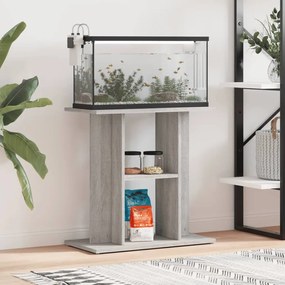 vidaXL Suport acvariu, gri sonoma, 60x30x60 cm, lemn prelucrat
