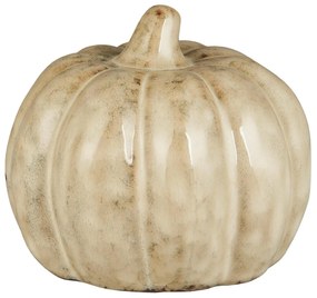 IB Laursen Decoratiune din gresie dovleac PUMPKIN STANDING Ø10 cm crem