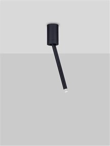 Plafoniera/Spot LED reglabil stil minimalist ORNOS negru H-29,5cm