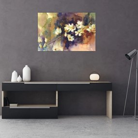 Tablou - Magnolii albe, pictură (90x60 cm)