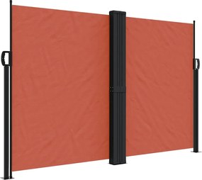 vidaXL Copertină laterală retractabilă, cărămiziu, 160x1000 cm