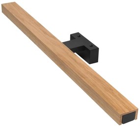 Aplică LED pentru oglindă de baie Brilagi WOODY MIRROR LED/12W/230V IP44 stejar/negru