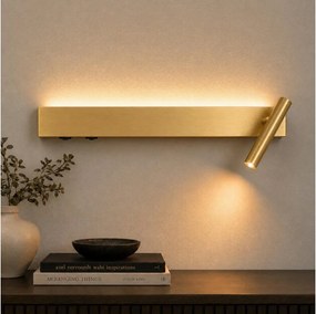 Brilagi - Aplică de perete tip spot ARLIX LED/3W/230V + LED/7W, finisaj auriu, CRI 90
