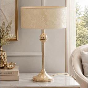 Brilagi - Lampă de masă SAPHIRE 1xE27/15W/230V crem/auriu/patină