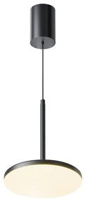 Lustra/Pendul LED iluminat design tehnic Plato D-18,5cm negru