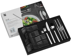 Set tacamuri WMF Premiere, 30 piese, Cromargan Protect, Rezistent la acid si coroziune, Otel inoxidabil 18/10, Argintiu