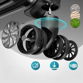 Deuba Set de trolere Baseline cu 3 piese - negru