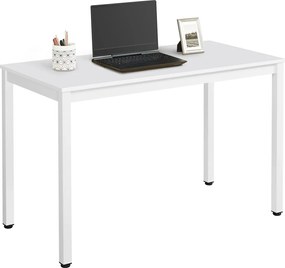 Masa de sufragerie alba cu blat alb TESSA 120x60 cm