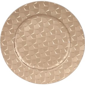 Suport farfurie Golden Pentagon, 33 cm