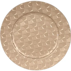 Suport farfurie Golden Pentagon, 33 cm