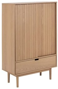 OFERTA Comoda LUCERO cu usi glisante si sertar, decor stejar a II-a calitate