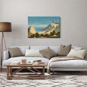 Tablou - Georg Emil Libert, View of Sommerspiret, the Cliffs of Møn, reproducere (90x60 cm)
