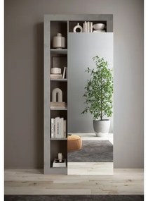 Dulap de haine LENOR 91 x 209 cm, alb/gri beton