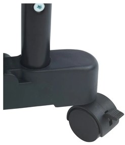 Suport de haine mobil telescopic din metal negru All In Black - Wenko