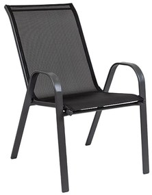 Scaun de grădină Como, negru