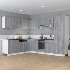 vidaXL Dulap inferior cu sertar “Lyon” gri sonoma 60x46x81,5cm