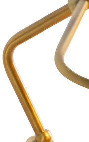 Lampă clasică de notar bronz cu sticlă chihlimbar - Banker