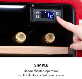 Vinetage 12, frigider pentru băuturi, frigider, 46 litri, 4-22°C, retro-design