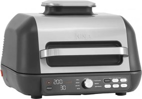 Gratar electric Ninja Foodi MAX PRO AG651EU, 2460W, 3.8L, Functie gratar si Air fryer, Cyclonic Air, Smart Cook, Negru/inox