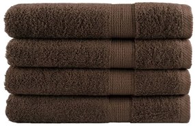 vidaXL Prosoape de saună premium SOLUND 4 buc maro 80x200cm 600gsm