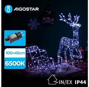 Decorațiune LED de exterior Aigostar LED/3,6W/31/230V 6500K 90/45cm IP44 ren cu sanie