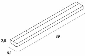 Aplica liniara LED, Protectie IP44 Trio 10W crom