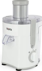 Storcator de fructe Oliver Voltz OV51160C, 400 W, 600 ml, 2 trepte, Recipient pentru resturi, Silentios, Alb