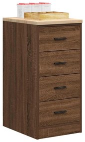vidaXL Dulap de depozitare pentru garaj Stejar maro 40x51x85 cm