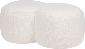 Puf bej cu tapițerie din țesătură bouclé Umbo – noo.ma