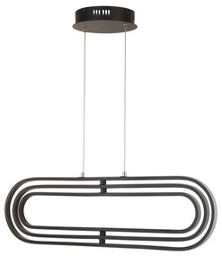 Lustra suspendata LED design modern Clip negru