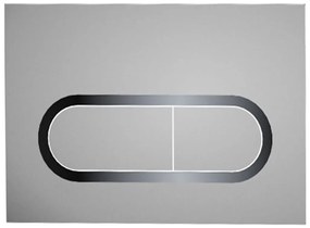Ravak X01454 - Buton de acționare CHROME 24,7x16,5 cm crom mat